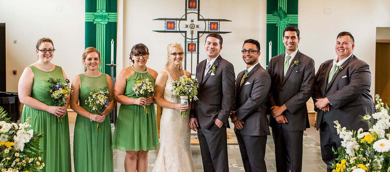 Wedding celebration in the Chapel