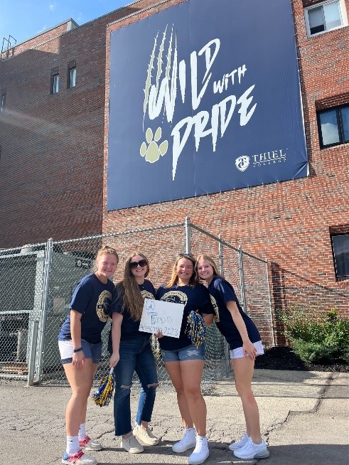 NSSLHA members attend the October 30th Thiel College home football game.