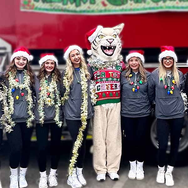 Cheer team Christmas Parade   2025