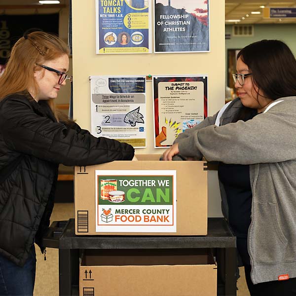 Food Drive student donations   2025