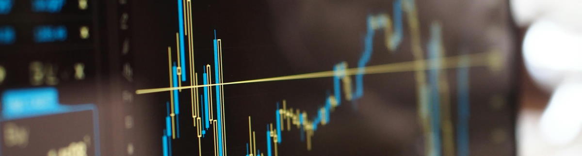 line graph on computer screen