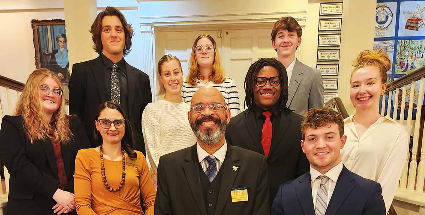 Damen Taylor Ruth Miller students and speaker