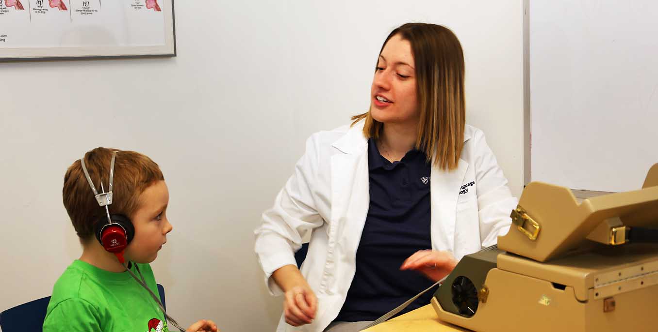 Speech Language student with Child clinic story 2026