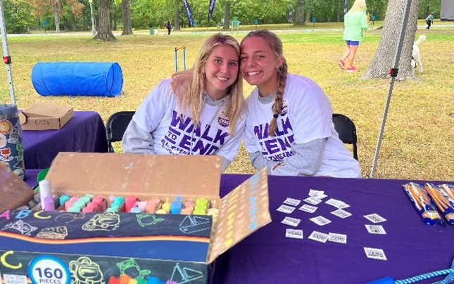 Walk to end Alzheimers Table